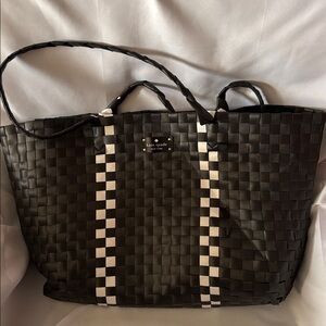 Kate Spade Black and White Checkered Tote